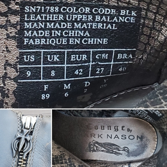 Mark Nason Lounge U Rock Salud Punk Rock Grunge Scene Brown Leather Boots 9 - Picture 7 of 8